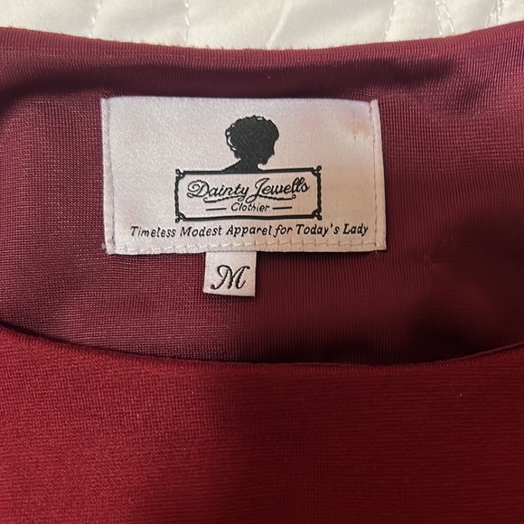 Dainty Jewells, size Medium, cranberry layering dress - Picture 3 of 3
